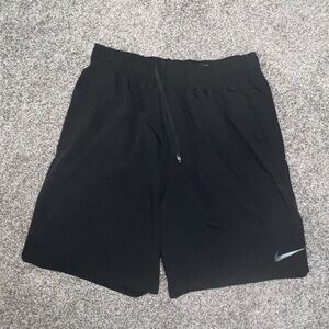 Nike Men’s Dri-FIT Unlined 9” Training Shorts in Black (Size Large)